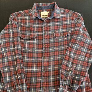 Goodfellow Men's Plaid Flannel Button Down